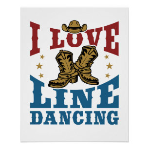 Poster I Love Line Dancing
