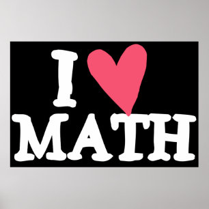 Poster I Love Math