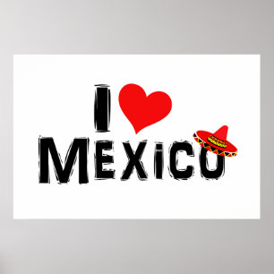 Poster I Love Mexico