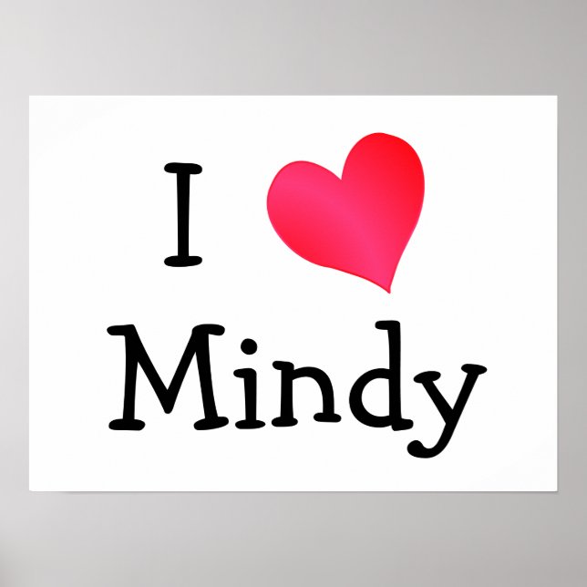 Poster I Love Mindy (Devant)