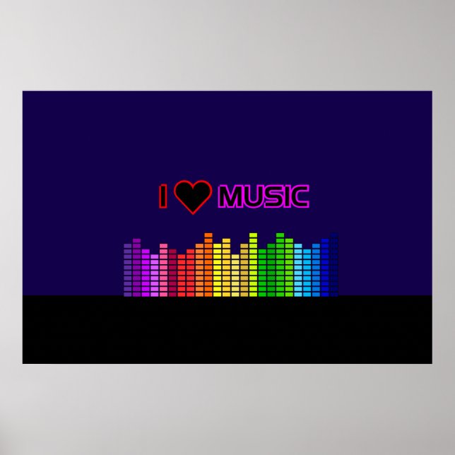 Poster I Love Music (Devant)