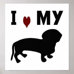 Poster I Love My Dachshund