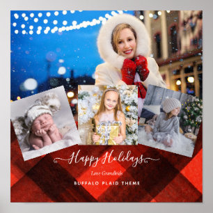 Poster I Love My GRANDMA - PHOTO COLLAGE Grand-parent Cad