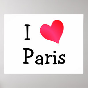 Poster I Love Paris