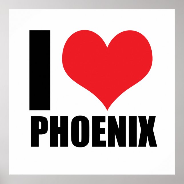 Poster I love Phoenix (Devant)