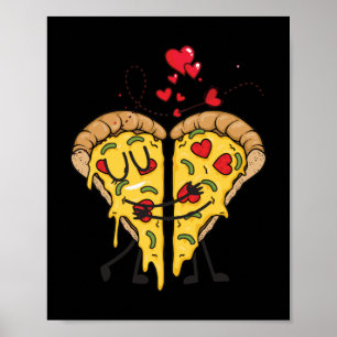 Poster I Love Pizza Fun Fast Food