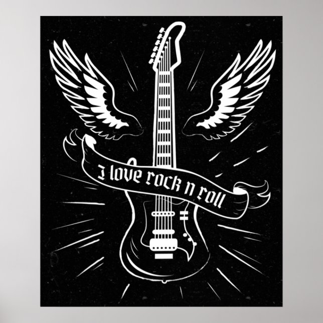Poster I Love Rock N Roll (Devant)