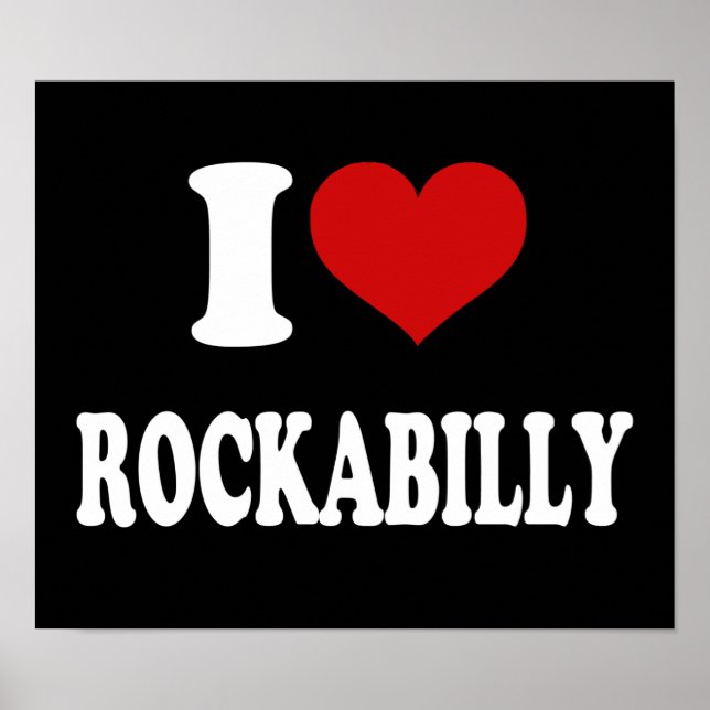 Poster I Love Rockabilly (Devant)