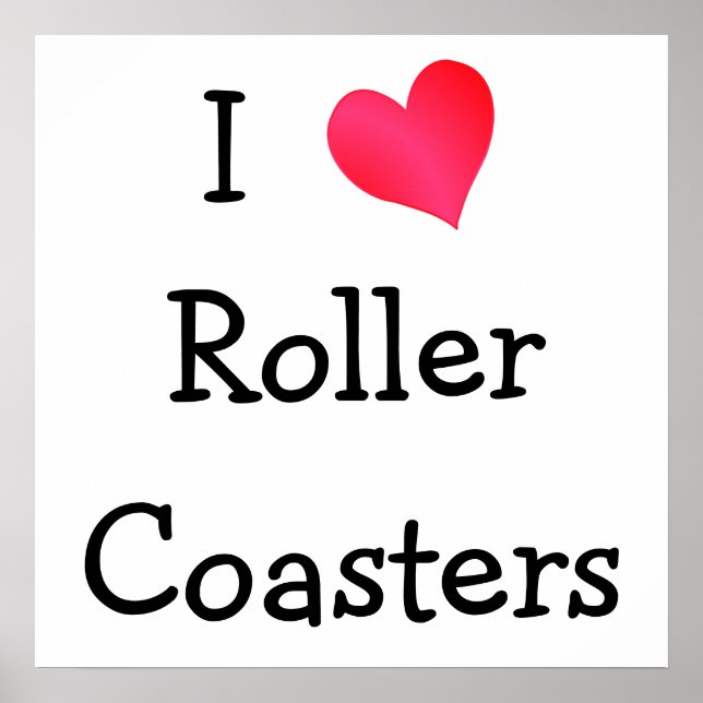 Poster I Love Roller Dessous de verre (Devant)