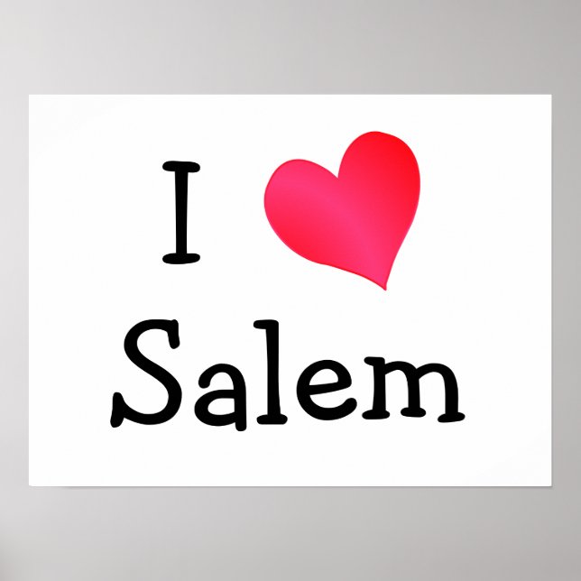 Poster I Love Salem (Devant)