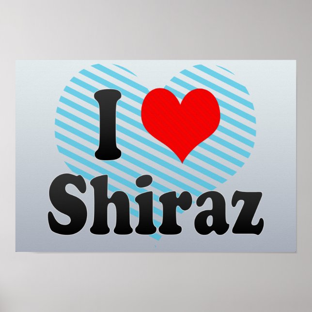 Poster I Love Shiraz, Iran (Devant)