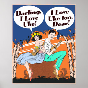Poster I Love Uke