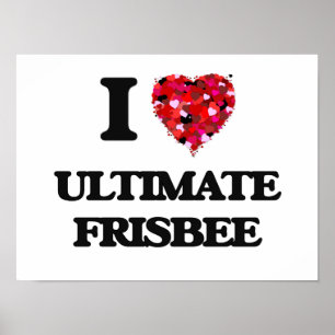 Poster I Love Ultimate Frisbee