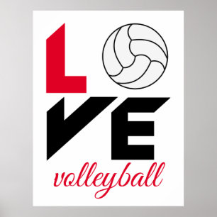 Poster I Love volleyball