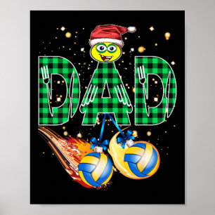 Poster I Love Volleyball I Heart Volleyball Xmas Volleyba