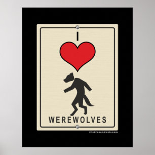 Poster I Love Werewolves