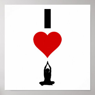 Poster I Love Yoga (Vertical)