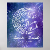 "I Love You To The Moon and Back" Mariage personna