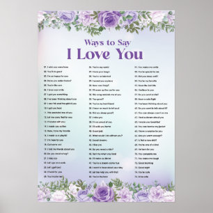 Poster I Love You Wall Print, Digital Download Print