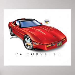 POSTER I LOVETTE UNIQUE CONCEPTION DE VOITURE