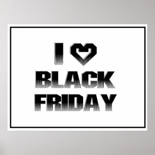 POSTER I ♥ NOIR VENDREDI