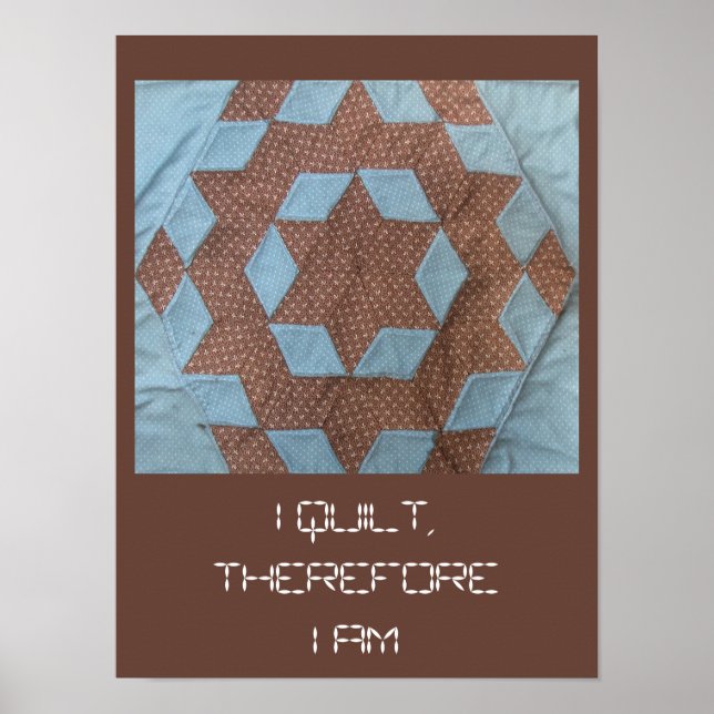 Poster - I Quilt ... Castle Pattern (Front)