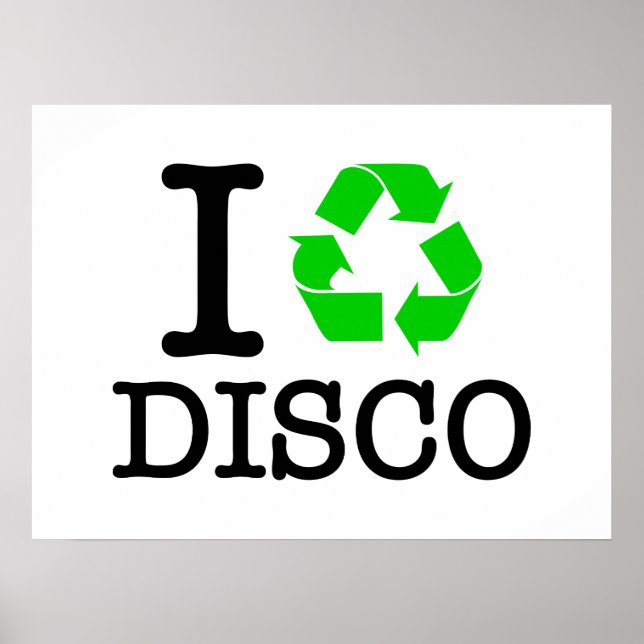 Poster I Recycle Disco (Devant)