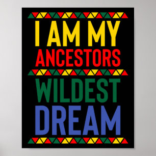 Poster I Sur My Ancestors Braconnage Dream Black History 