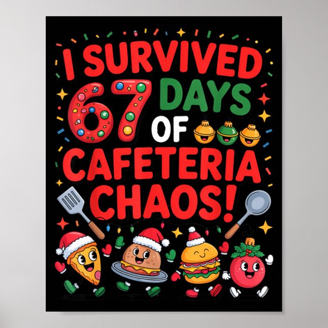 Poster I Survived 67 Days Of Cafeteria Chaos In Lunch Lad (Devant)