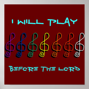 Poster I Will Play Before The Lord