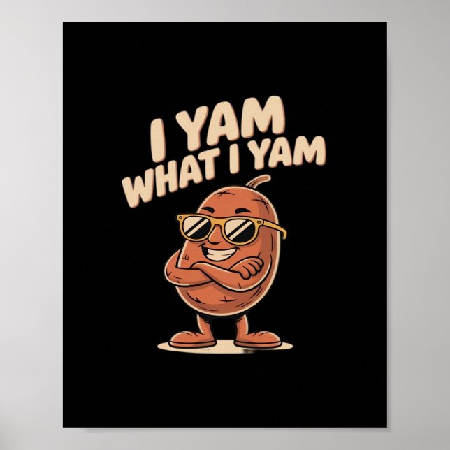 Poster I Yam What I Yam Classic Citation (Devant)