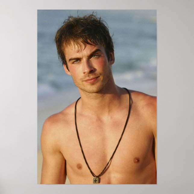 Poster Ian Somerhalder Shirless (Devant)