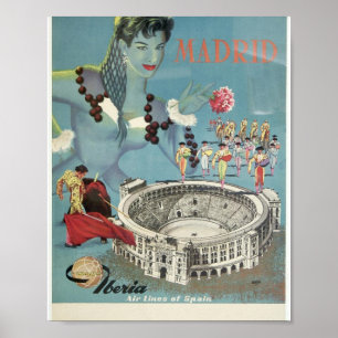 Poster Iberia Vintage « Madrid "