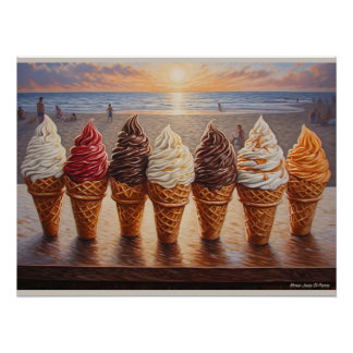 Poster Ice Cream Dreams Are Made of These