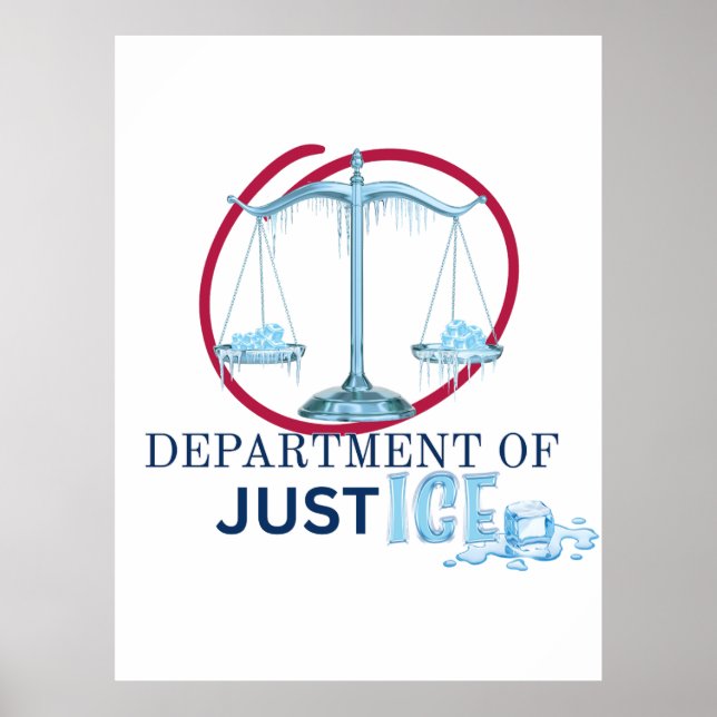 Poster ICE ou le ministère de la Justice ? (Devant)
