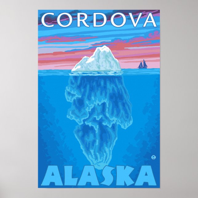 Poster Iceberg Cross-Section - Cordova, Alaska (Devant)