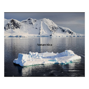 Poster iceberg de l'Antarctique