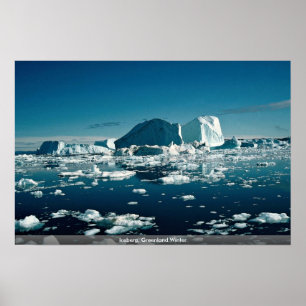 Poster Iceberg, Groenland