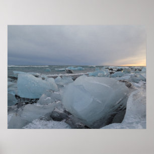 Poster Iceland Diamond Beach