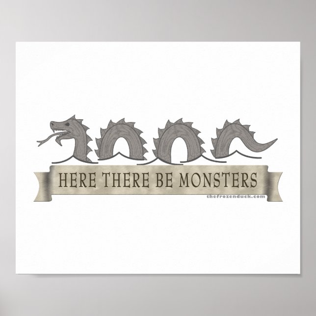 Poster Ici Il Y A Des Monstres (Devant)