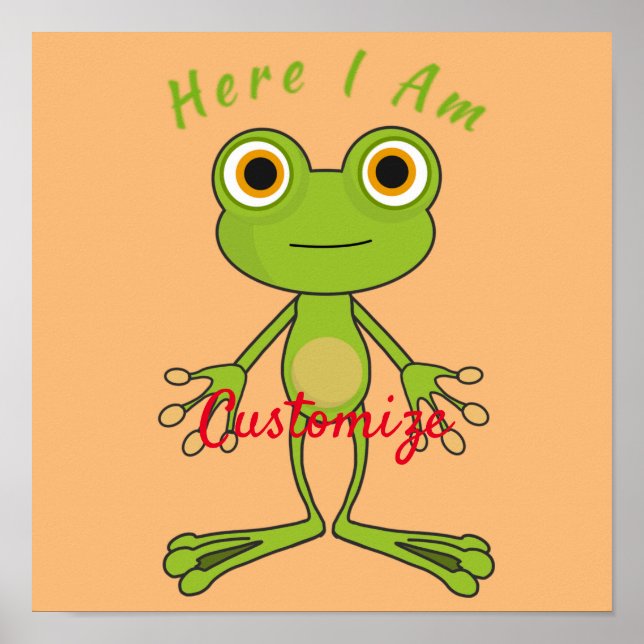 Poster Ici, je suis mignonne grenouille Thunder_Cove (Devant)
