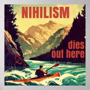 Poster Ici le nihilisme meurt en kayak