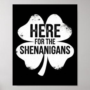 Poster Ici pour les Shenanigans St Patricks Day Chance Sh