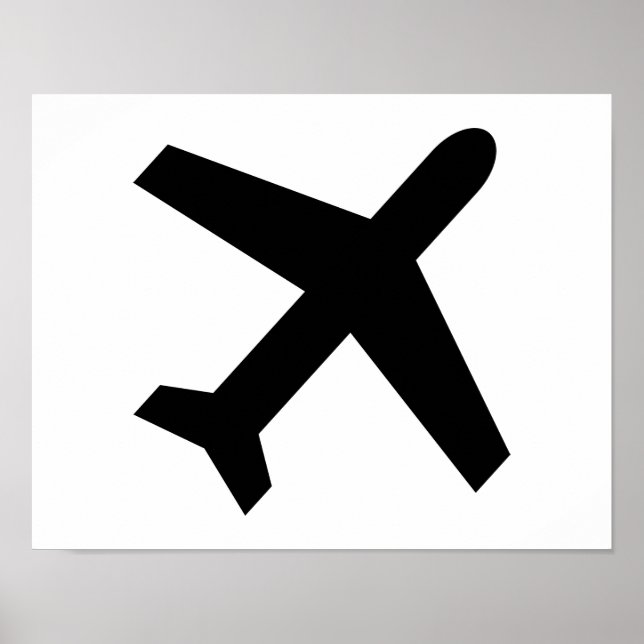Poster Icône Avion (Devant)