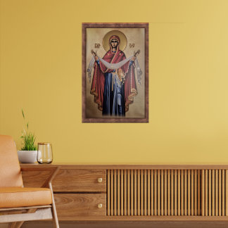 Poster Icône de la Vierge Marie