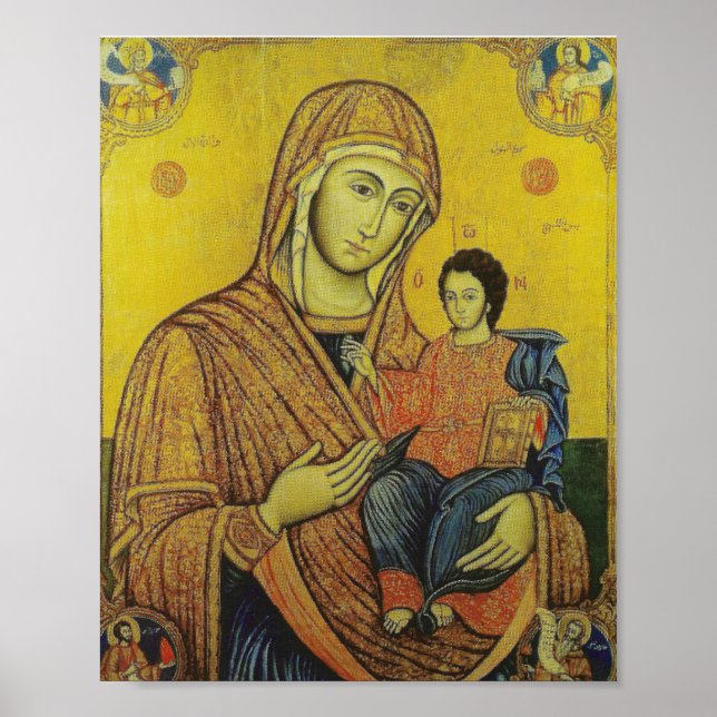 Poster Icône de la Vierge Marie (Devant)