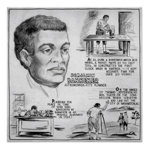 Poster Icône de l'histoire noire : Benjamin Banneker, Sci
