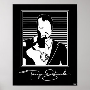 Poster Icône de signature Iron Man Tony Stark