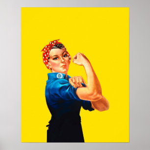 Poster Icône De Style Rétro De Rosie