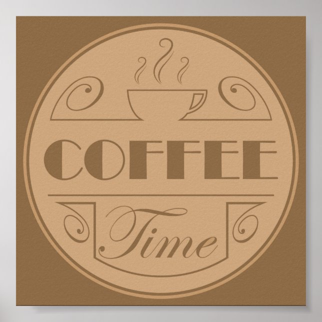 Poster Icône du café (Devant)